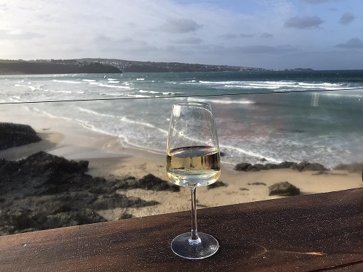 October view from Cove Cafe towards St.Ives